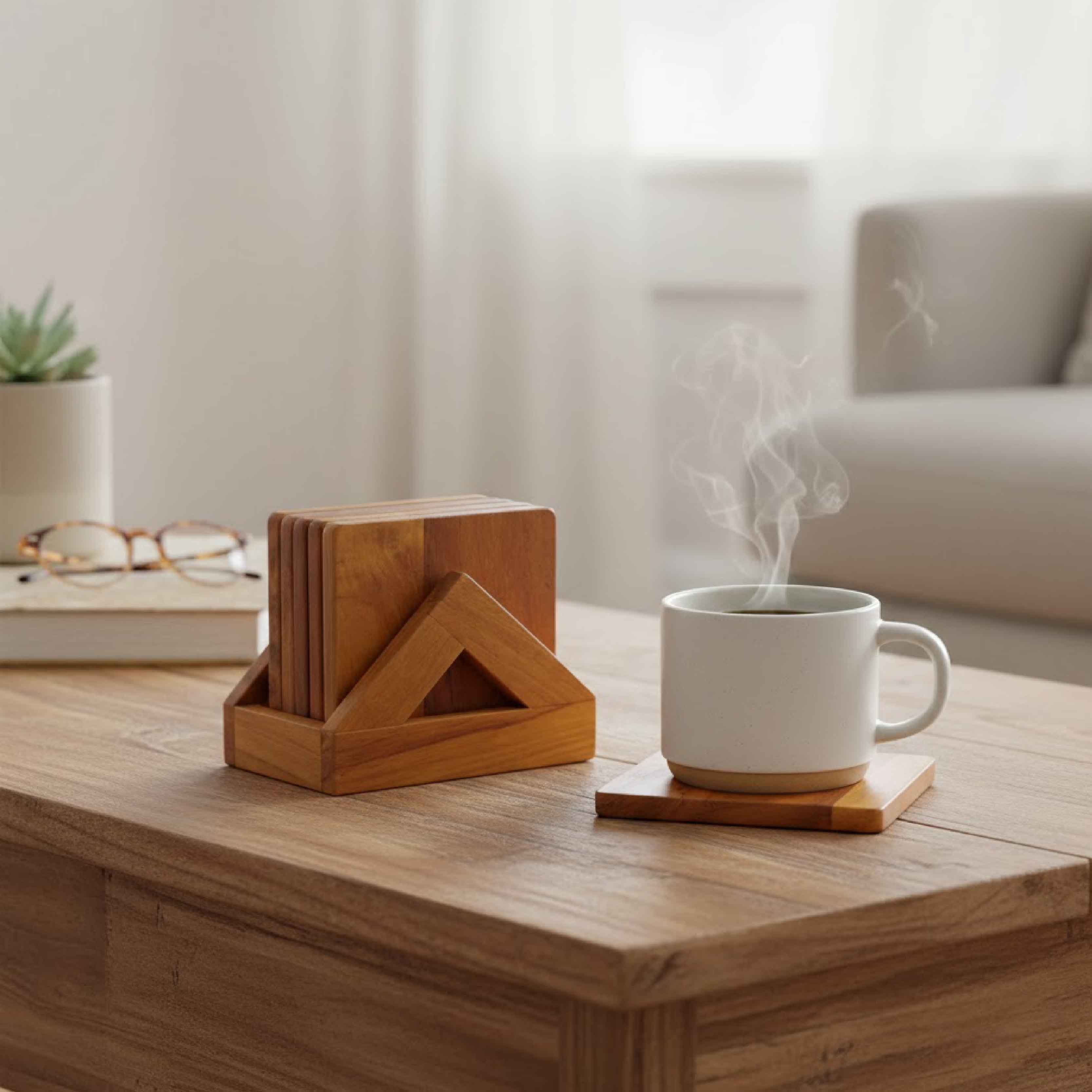 Teak COASTER