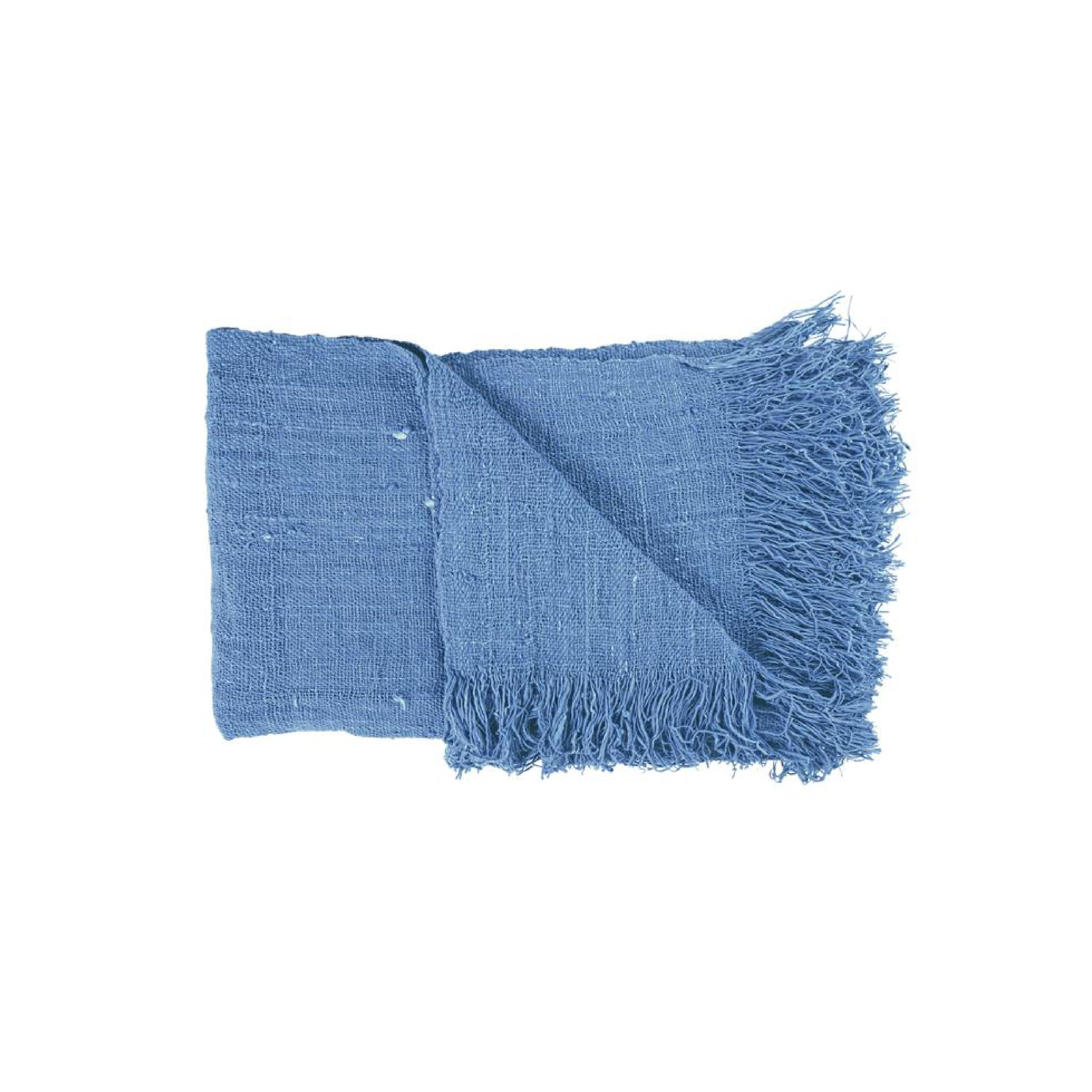 Rustic Throw With Fringing