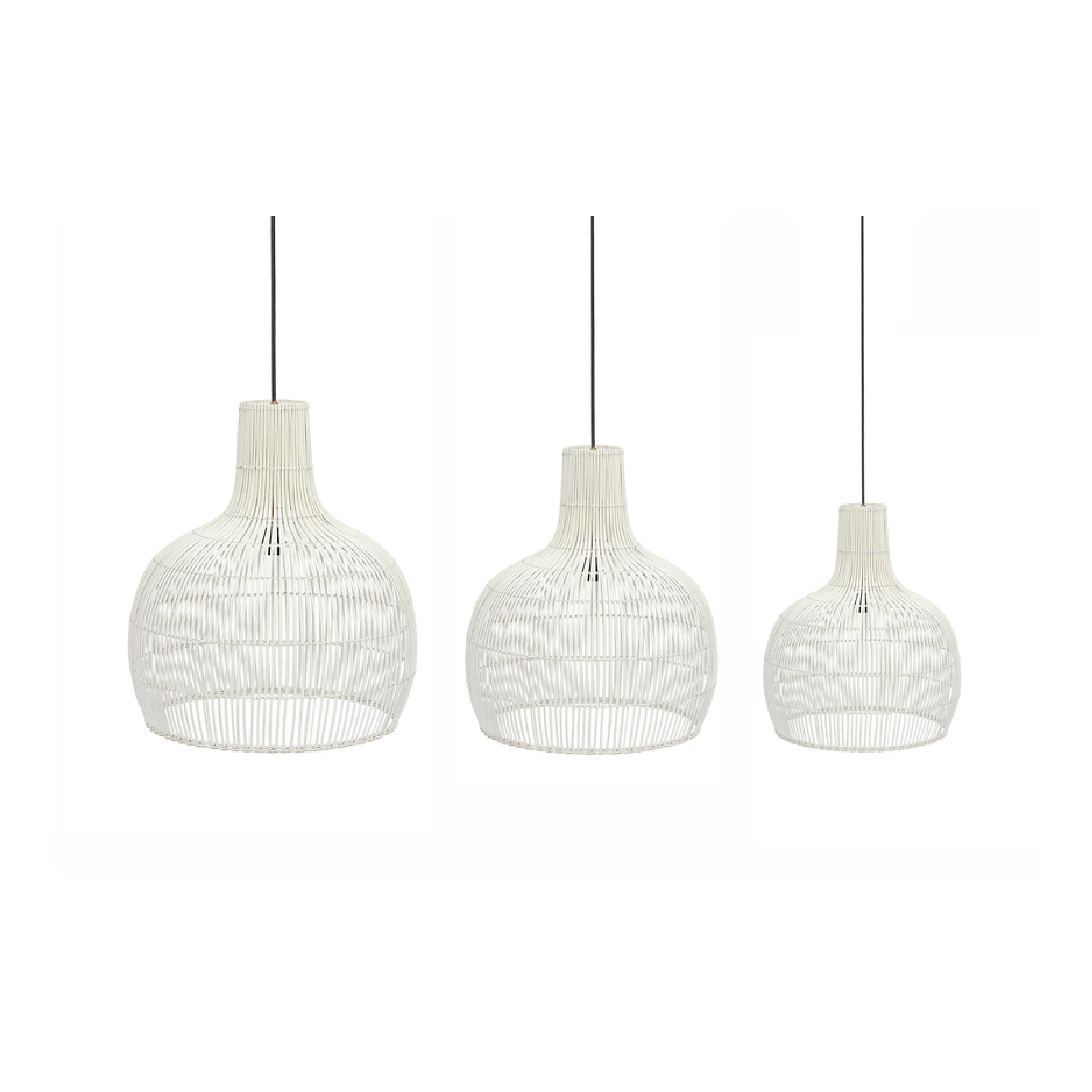 Midollino Bottle Lamp Set
