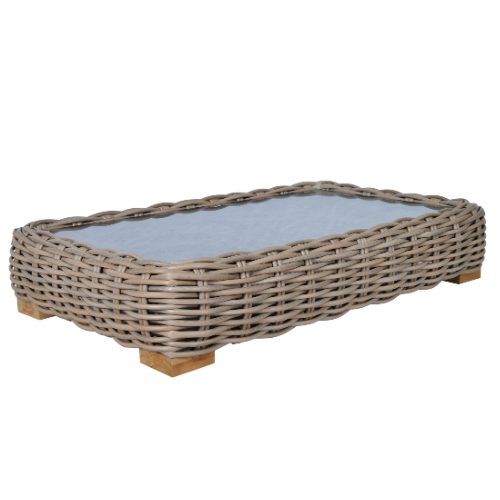 Bubble Rectangular Coffee Table-Marble Top