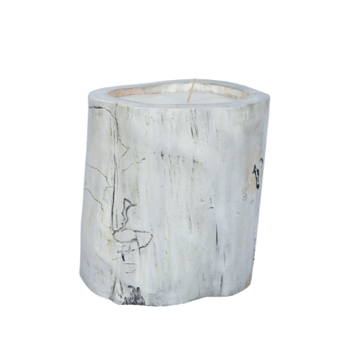 Candle Log Black Wash