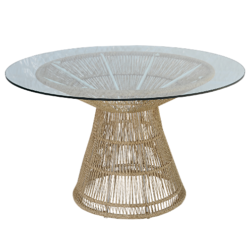 FioreFiorella Table Weaving Glass Top