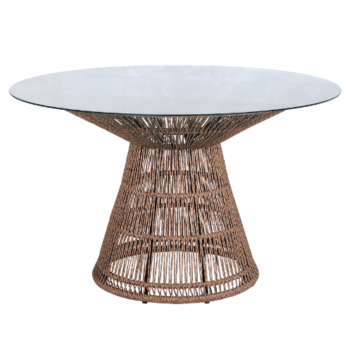 FioreFiorella Table Weaving Glass Top