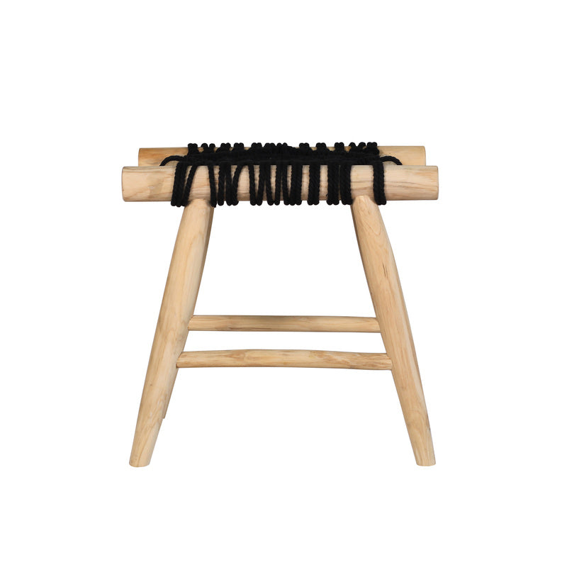 FES Macrame Stool Black Eye