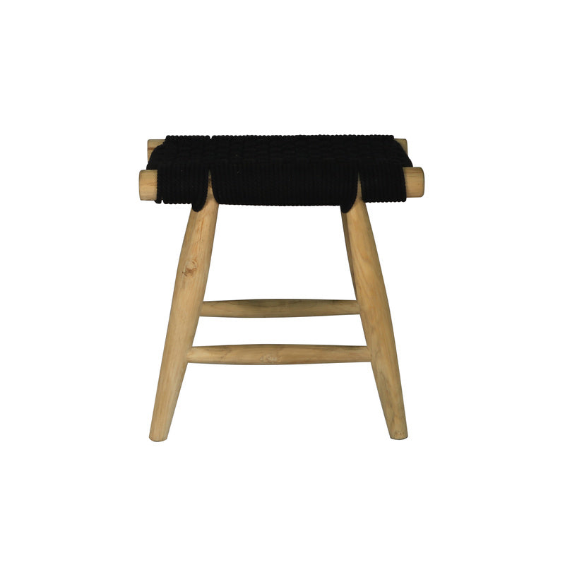 FES Macrame Stool Black Fine