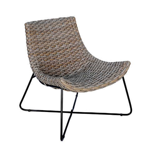 Monaco Low Back Chair-Closed Weaving