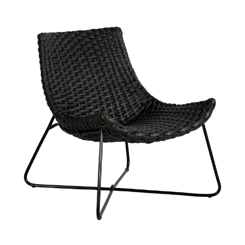 Monaco Low Back Chair-Closed Weaving