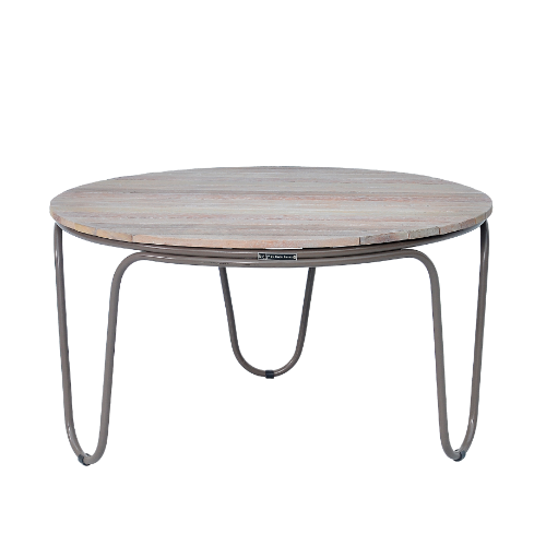 Lucie Round Coffee Table Large-Teak Top
