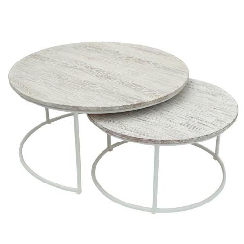 Round Coffee Table Set Of 2