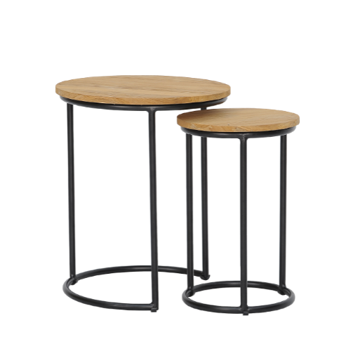 Round Side Table Set Of 2