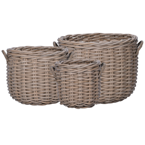 Pot Basket With Handle Set Of 3