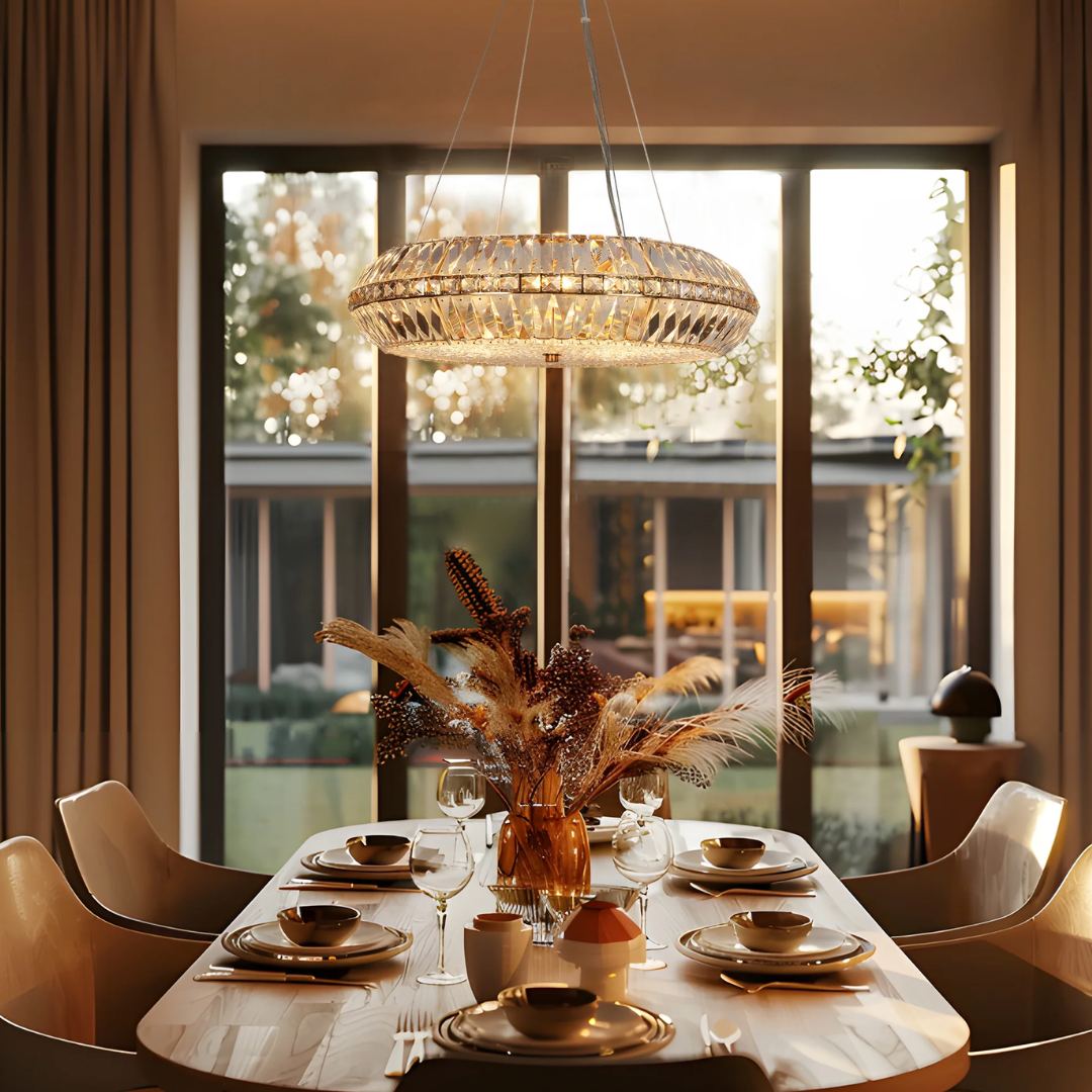 Peathlitberry 10-Light 24" Glam Brass Drum Chandelier-1