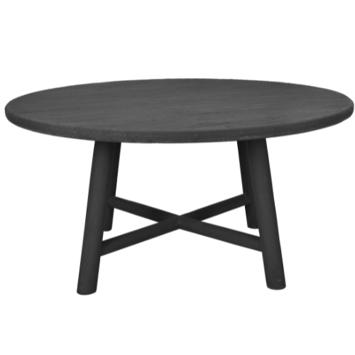 Ubud Round Table Stripe Brush