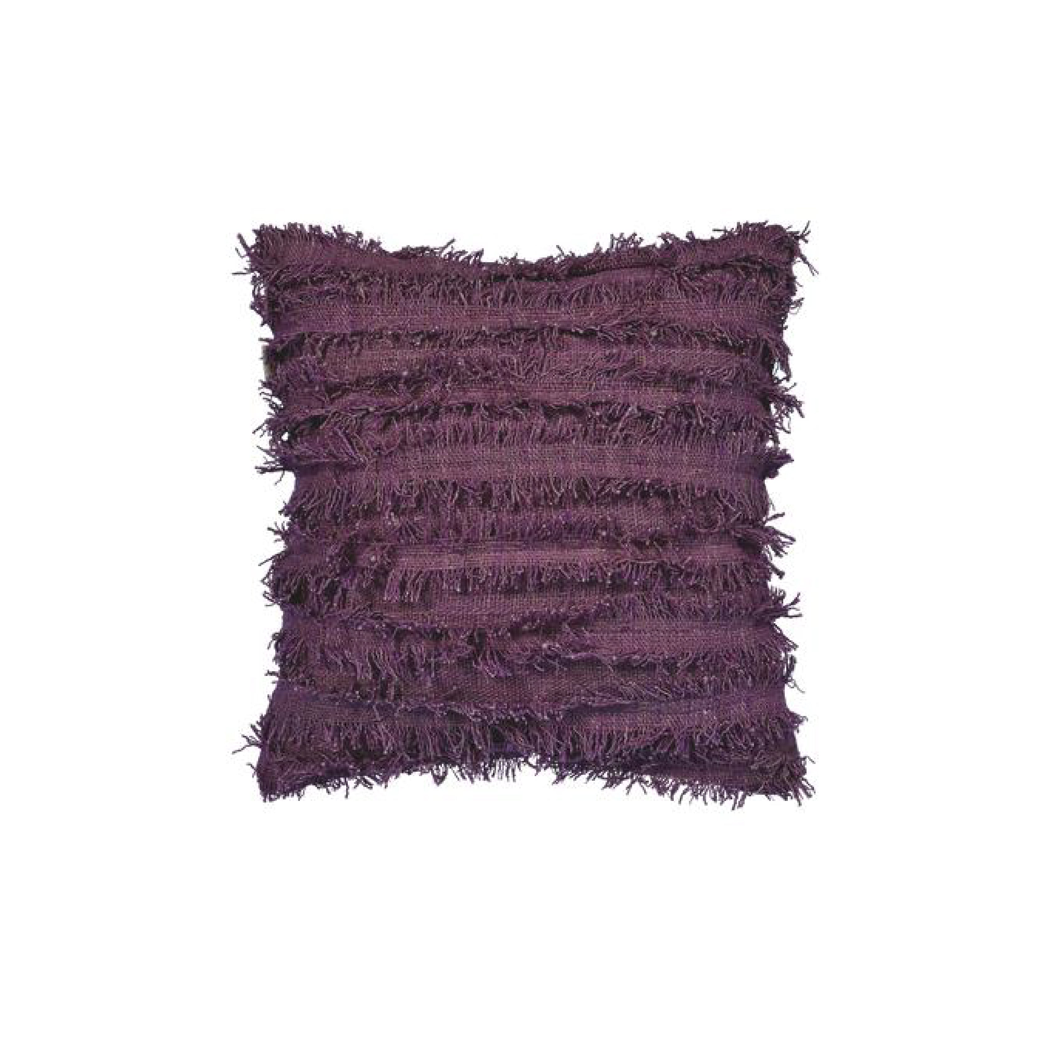 Jute Cushion With Fringing