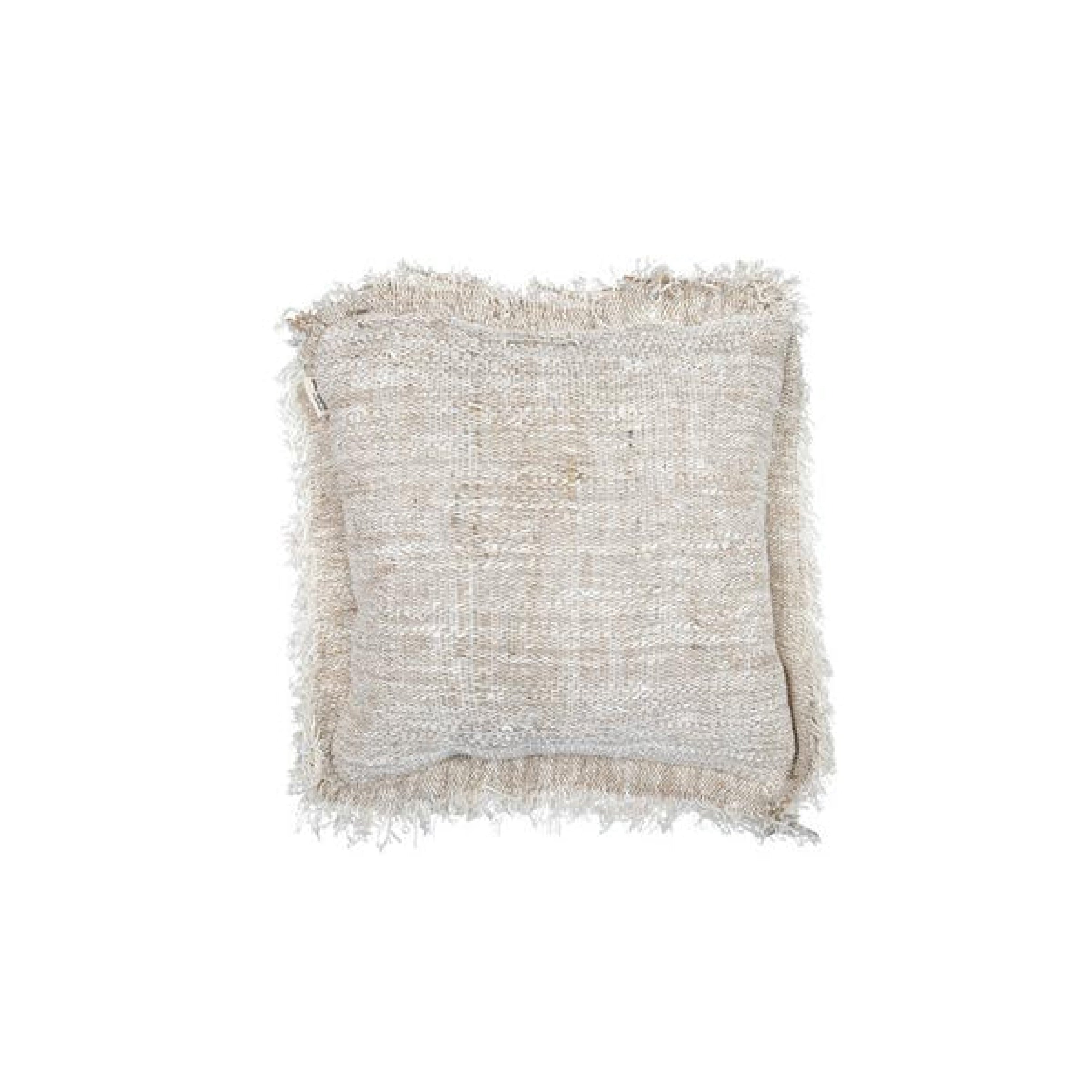 Rustic Cushion With Fringing