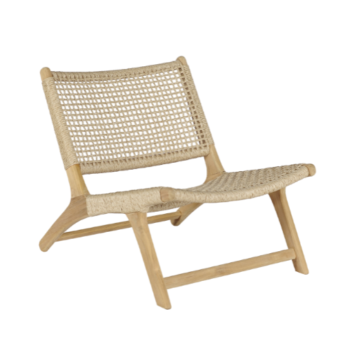 Vienna Relax Chair Synthetic Rope Charita Weaving Closed Frame