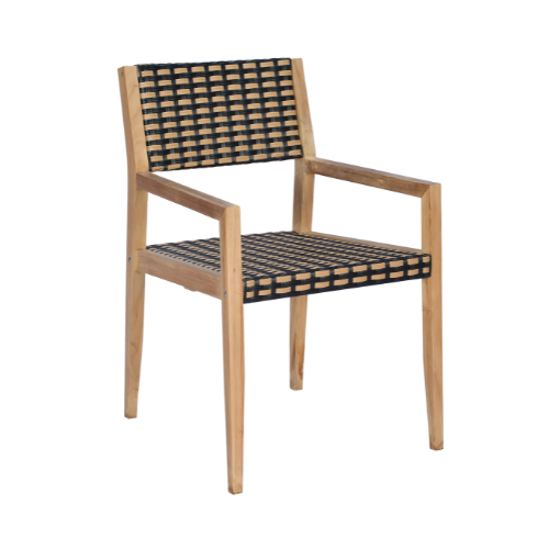 Vienna Dining Armchair Full Weaving Caramel
