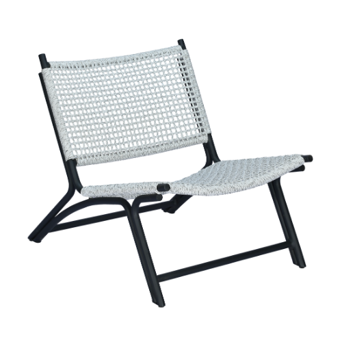 Vienna Relax Aluminium Synthetic Rope Charita Weaving Closed Frame