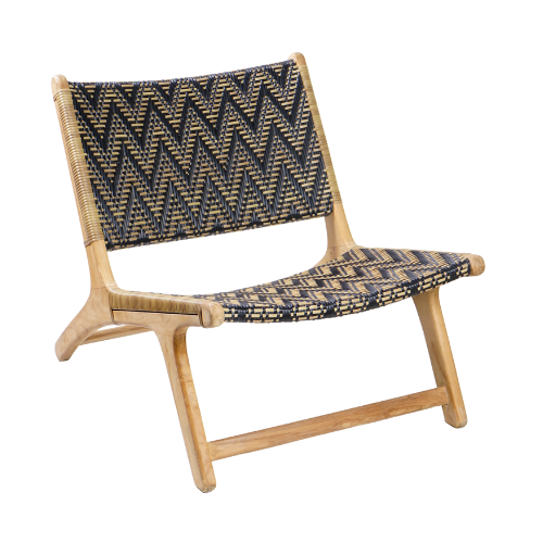 Vienna Relax Chair Boho Chevron Black