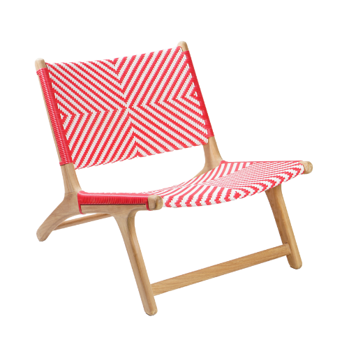 Vienna Relax Chair Red White Arrow