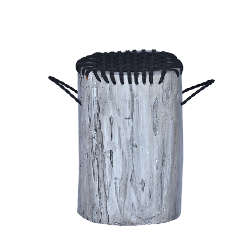 Sauvage Stool Rope With Handle-Finished
