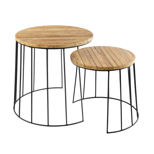 Thea Coffee Table-Teak Top