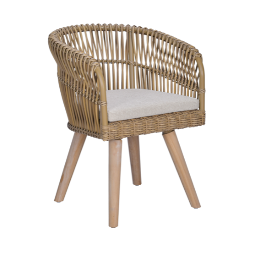 Aruba 2 Dining Armchair-Teak Feet