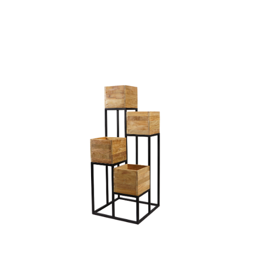 Ciro Planter Rack-Wood Vase 95