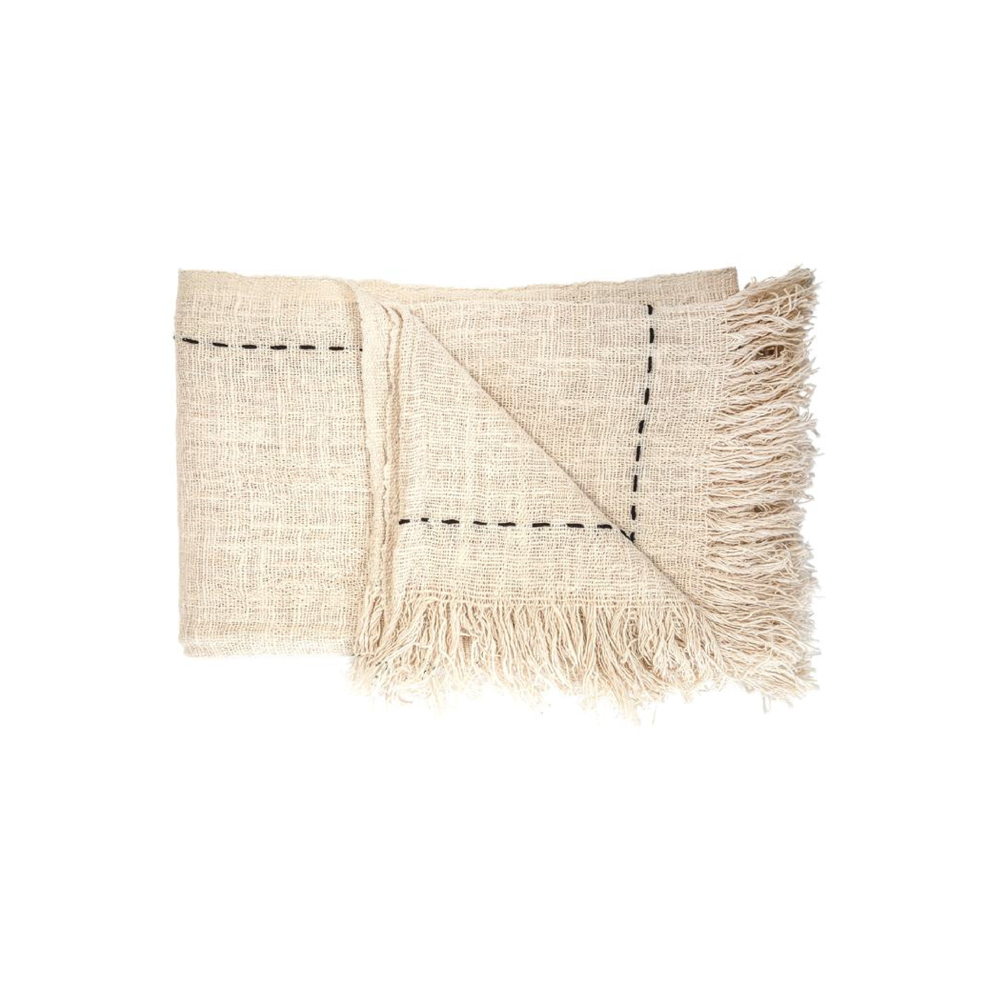 Sahara Rustic Throw With Stitching
