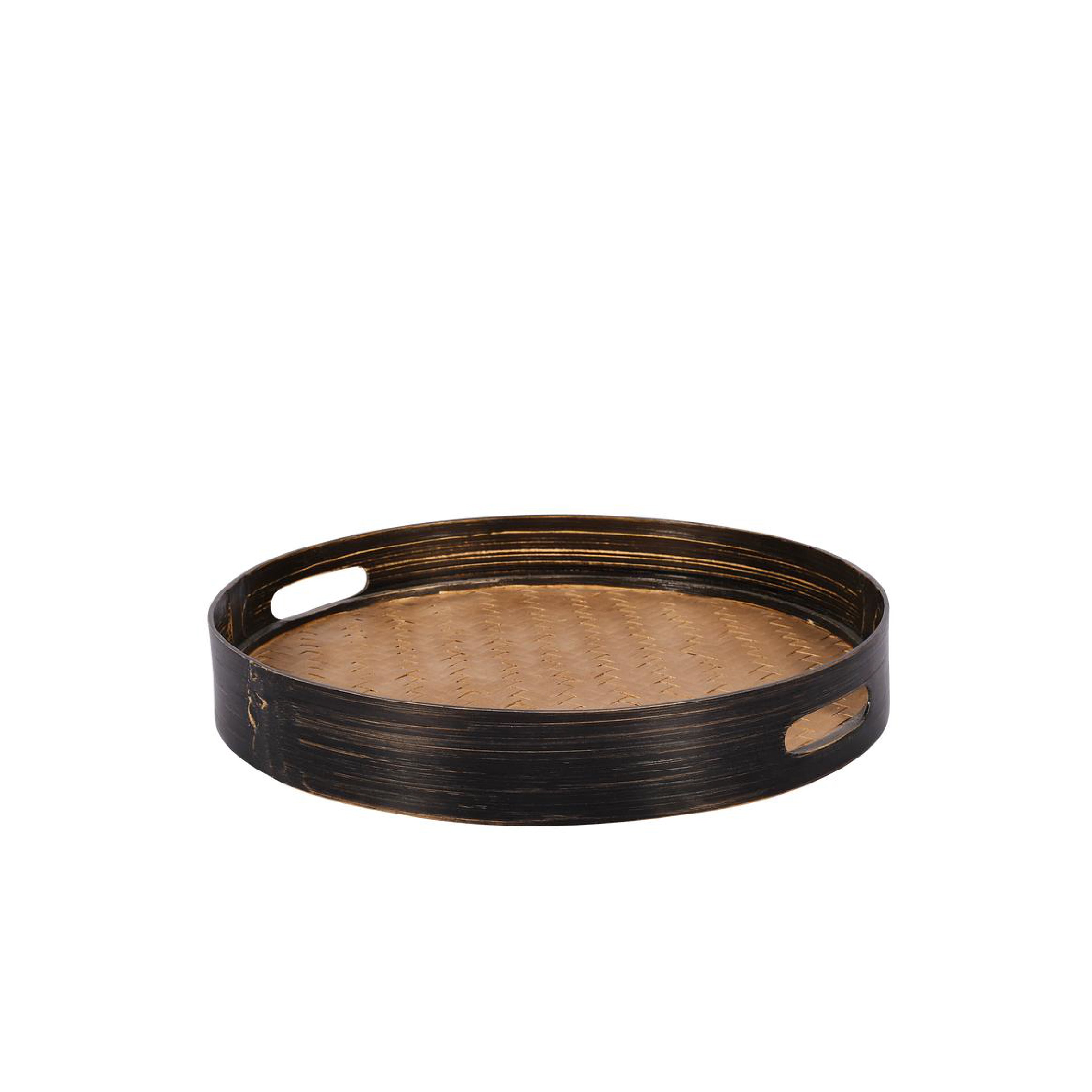 Bamboo Round Tray Classic Weaving