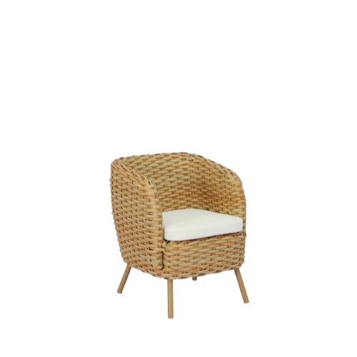 Nut Club Chair-Alu Feet