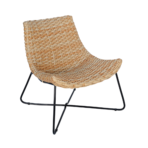 Monaco Low Back Chair-Closed Weaving