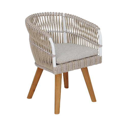 Aruba 2 Dining Armchair-Teak Feet