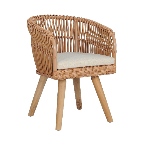 Aruba 2 Dining Armchair-Teak Feet