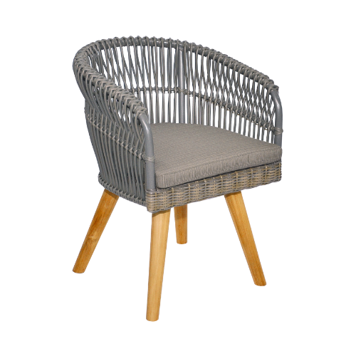 Aruba 2 Dining Armchair-Teak Feet