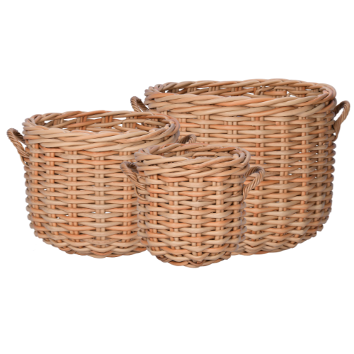 Pot Basket With Handle Set Of 3