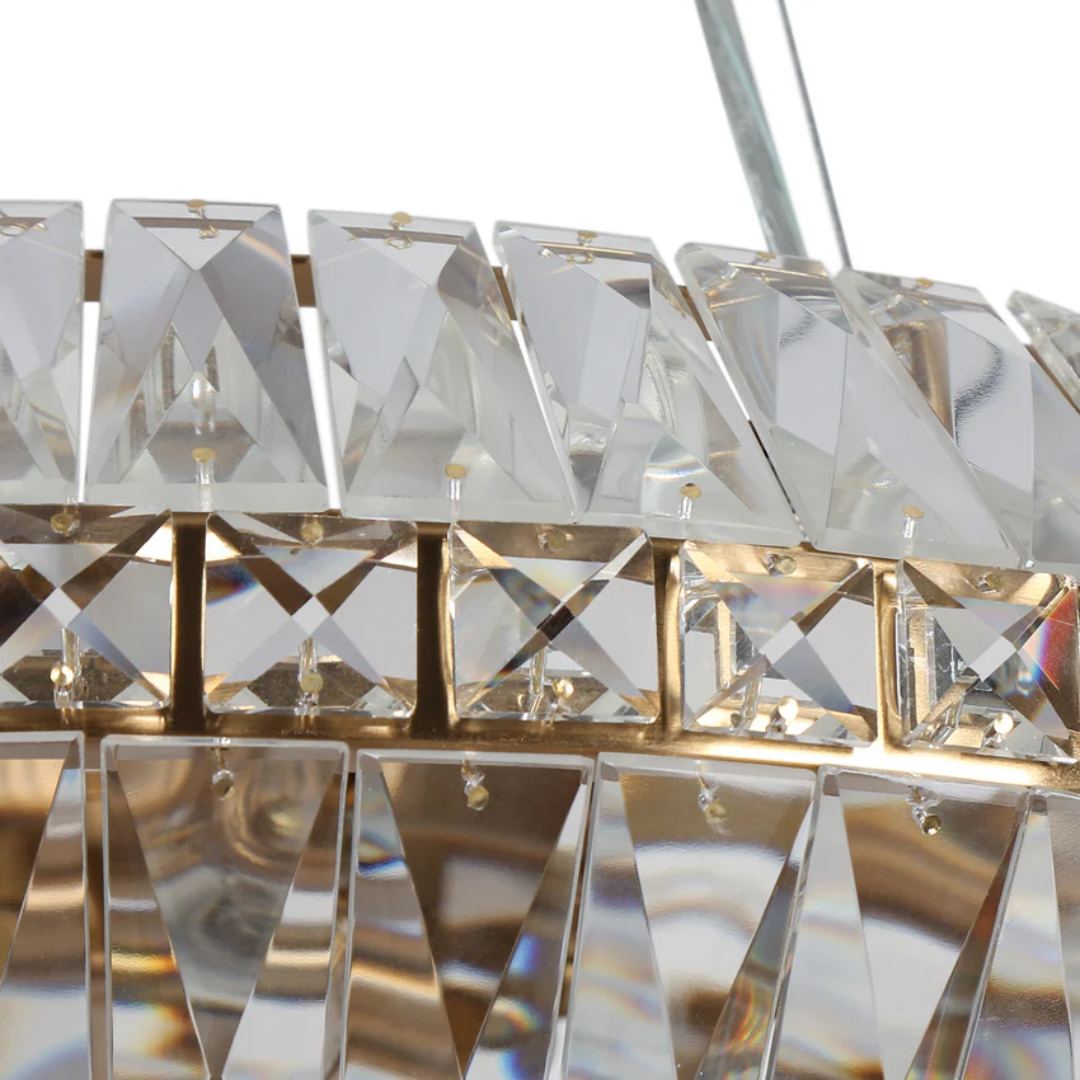 Peathlitberry 10-Light 24" Glam Brass Drum Chandelier-4