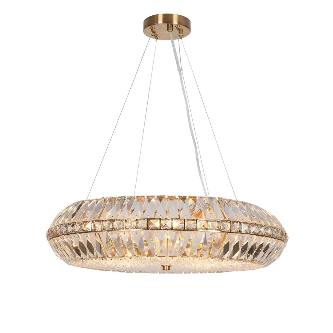 Peathlitberry 10-Light 24" Glam Brass Drum Chandelier