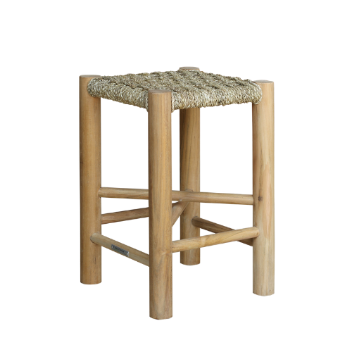 Arena Stool Weaving Seat Seagrass