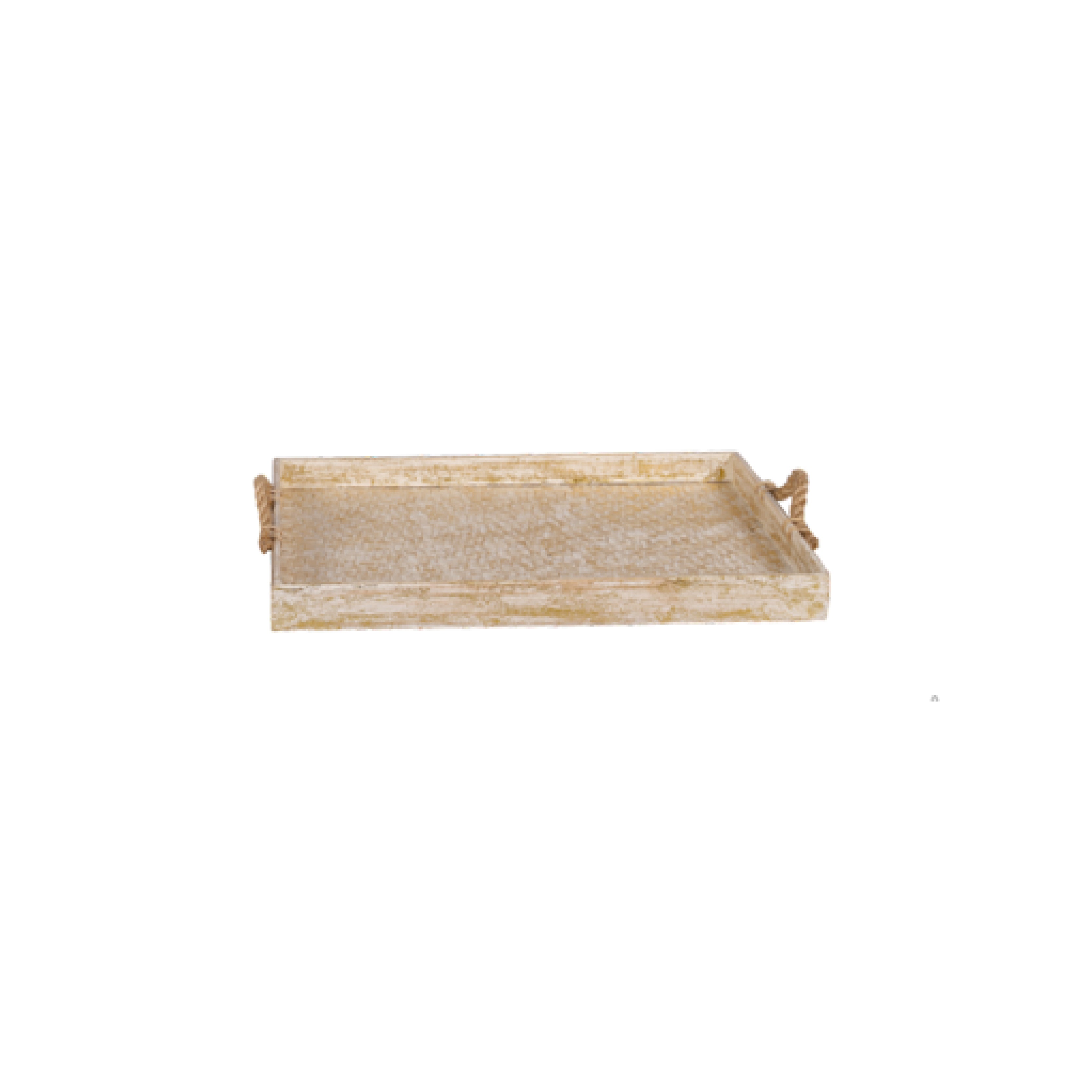 Bamboo Rectangular Tray With Handle