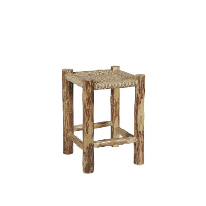 Flinstone Stool — Brown Oak
