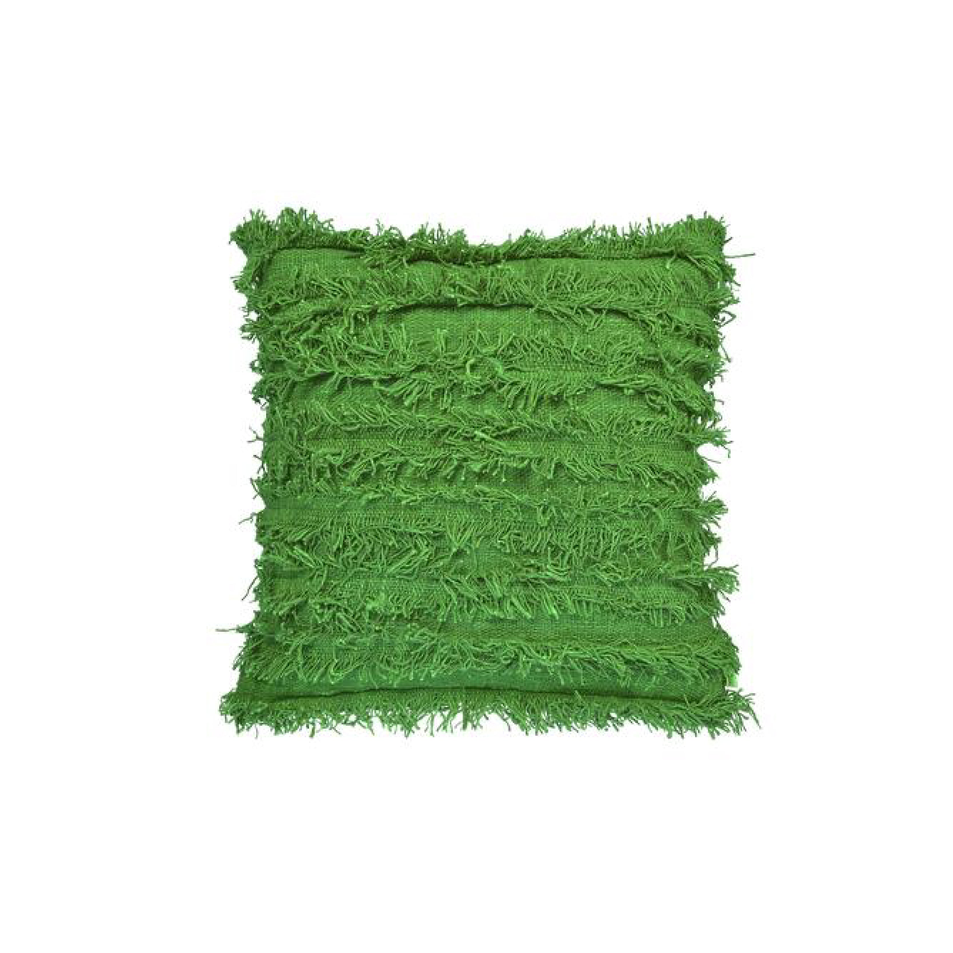 Jute Cushion With Fringing