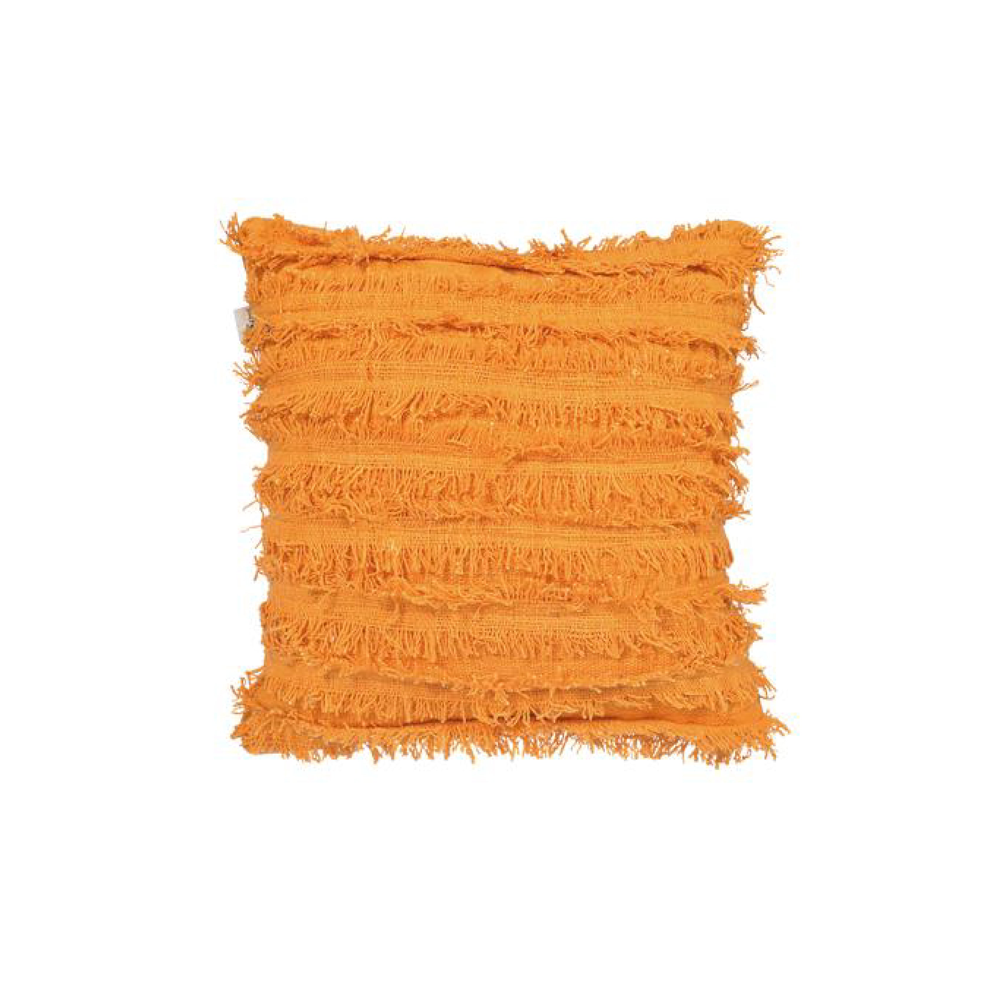 Jute Cushion With Fringing