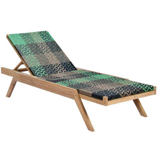 Vienna Sunbed Full Weaving Burberry Green