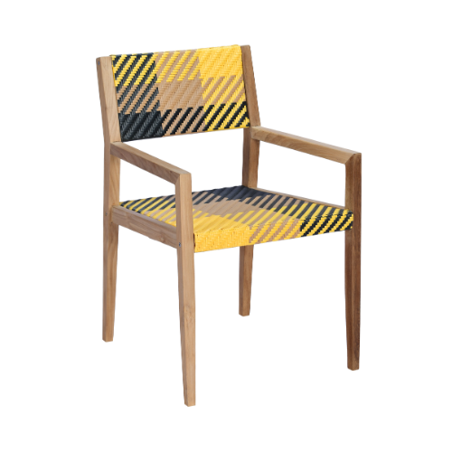 Vienna Dining Armchair Full Weaving Burberry 4