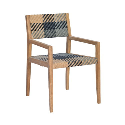 Vienna Dining Armchair Full Weaving Burberry 5