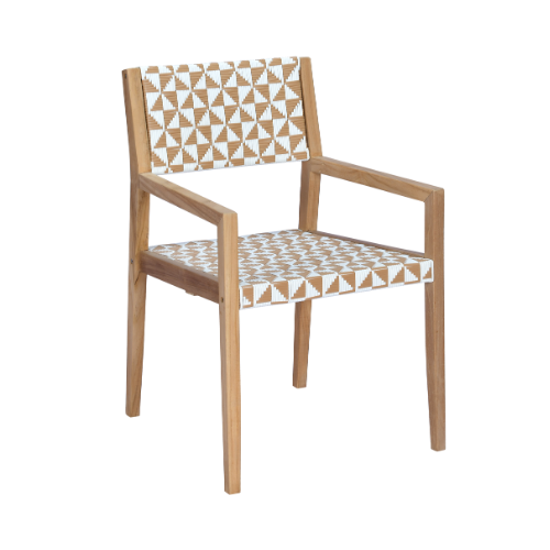 Vienna Dining Armchair Full Weaving Farfalla Light