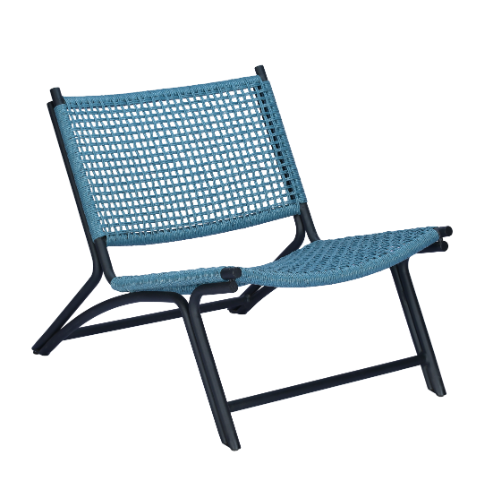 Vienna Relax Aluminium Synthetic Rope Charita Weaving Closed Frame