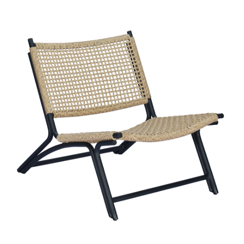 Vienna Relax Aluminium Synthetic Rope Charita Weaving Closed Frame