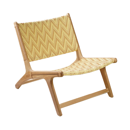 Vienna Relax Chair Boho Chevron Yellow